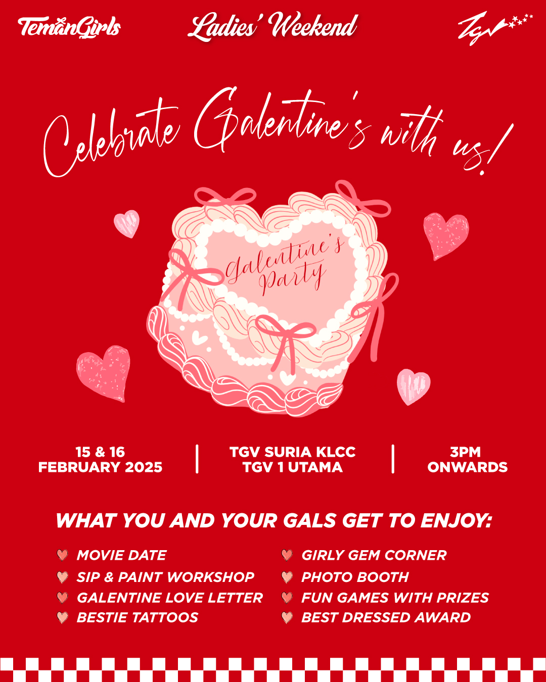 Galentine's Party TGV Cinemas Past Party