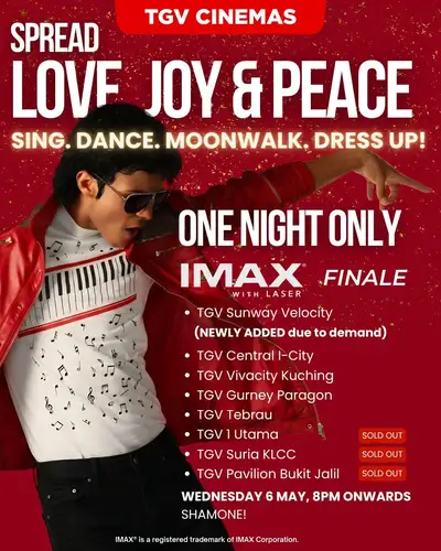 MJ One Night Only IMAX Finale Sunway_Velocity | TGV Cinemas
