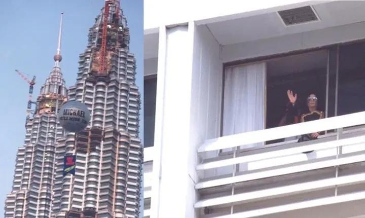 Michael Jackso looking out the window near KLCC | TGV Blog