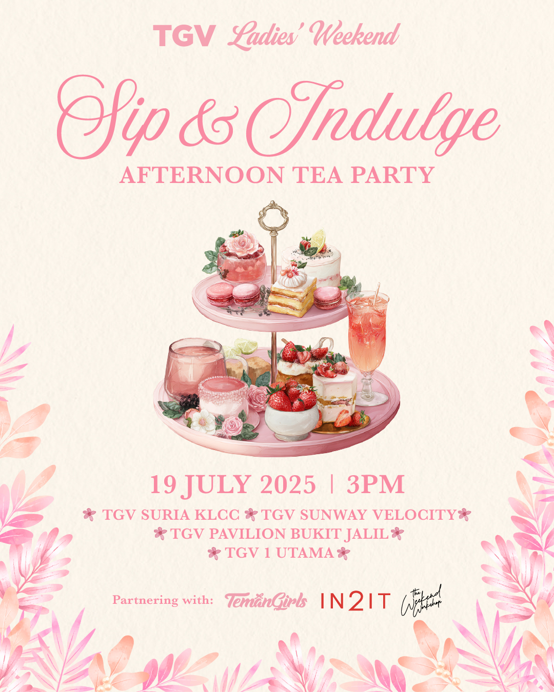 Sip & Indulge TGV Cinemas Past Party