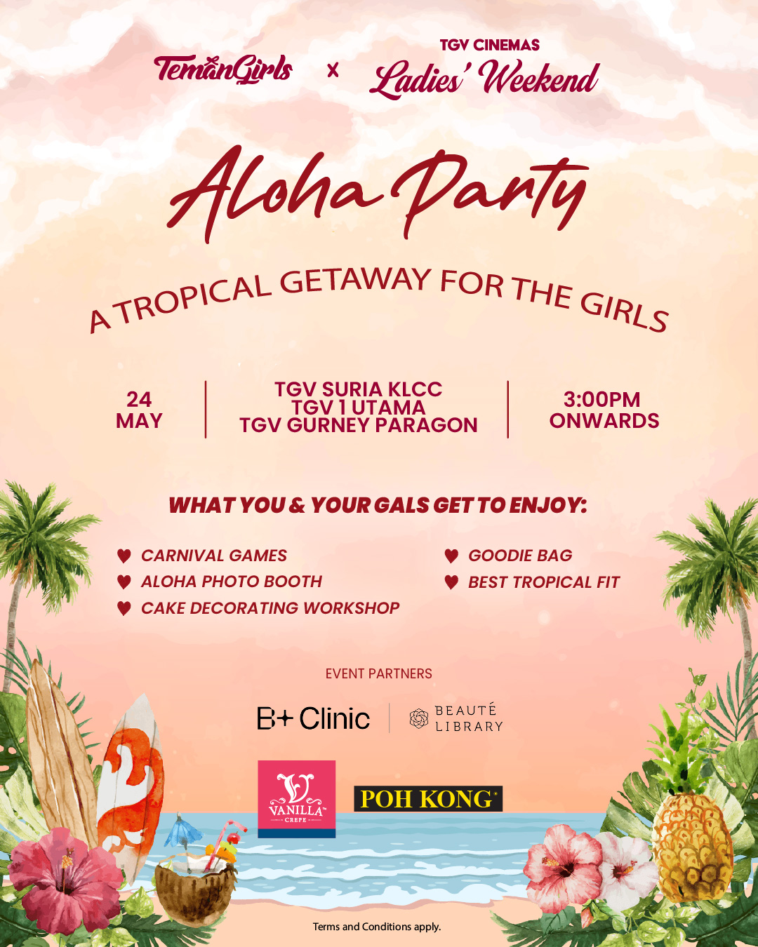 Aloha Party TGV Cinemas Past Party