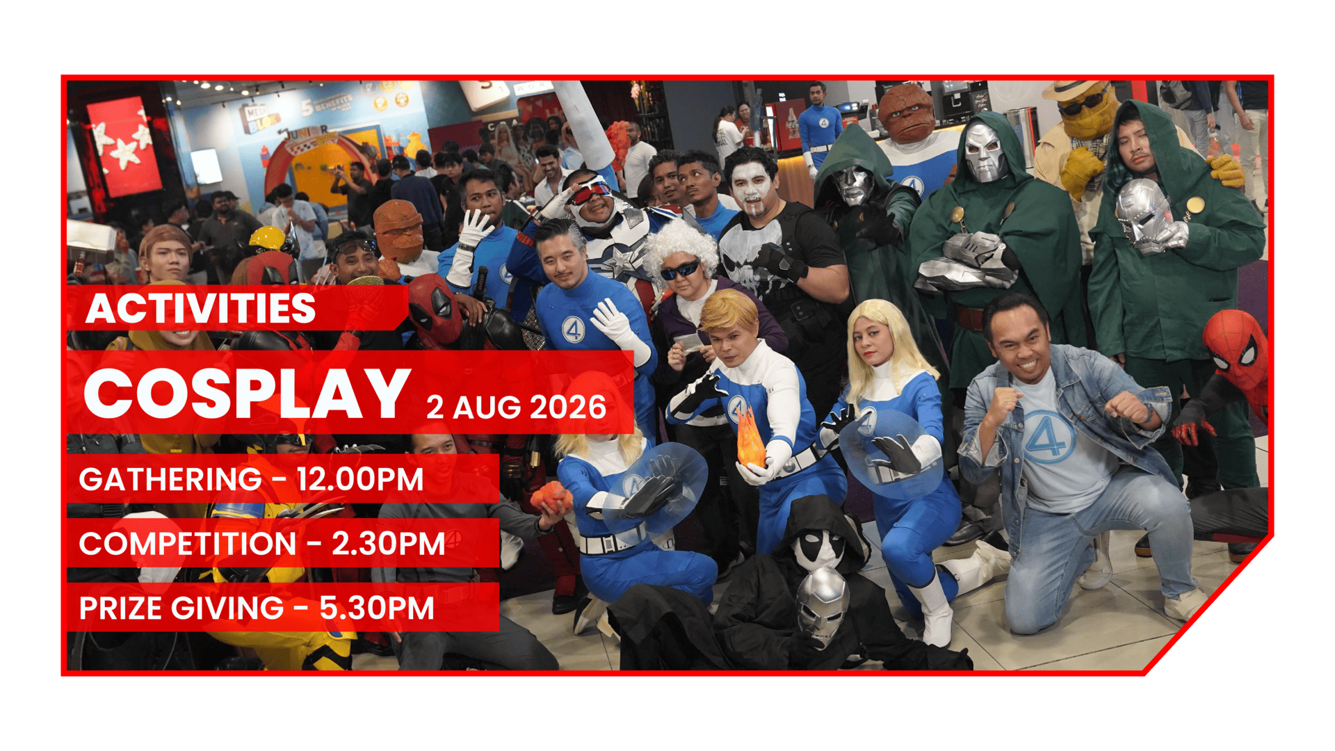 HERO-CON 2026 (SPIDER-MAN EDITION) Schedule