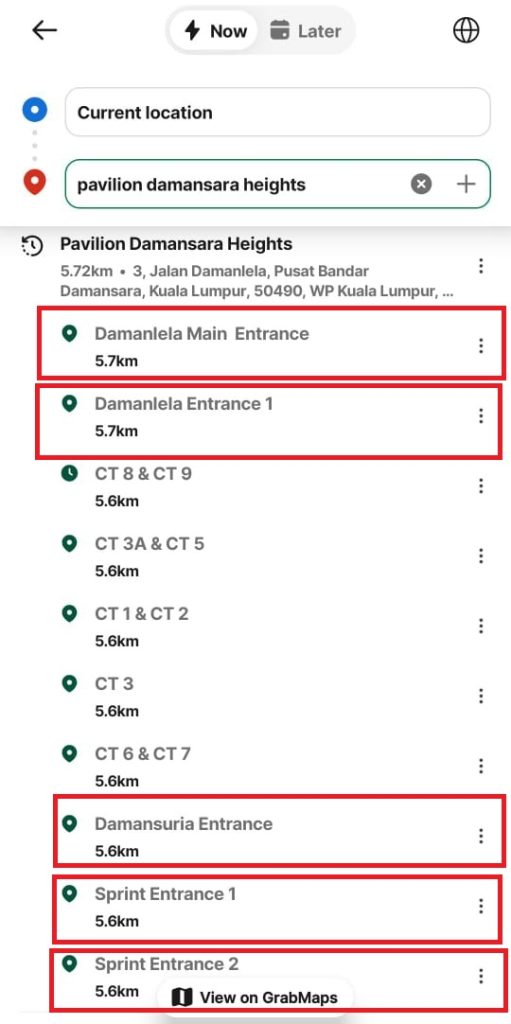 Step 3: Deciding Which Entrance  | How to Reach Pavilion Damansara Heights | TGV Blog