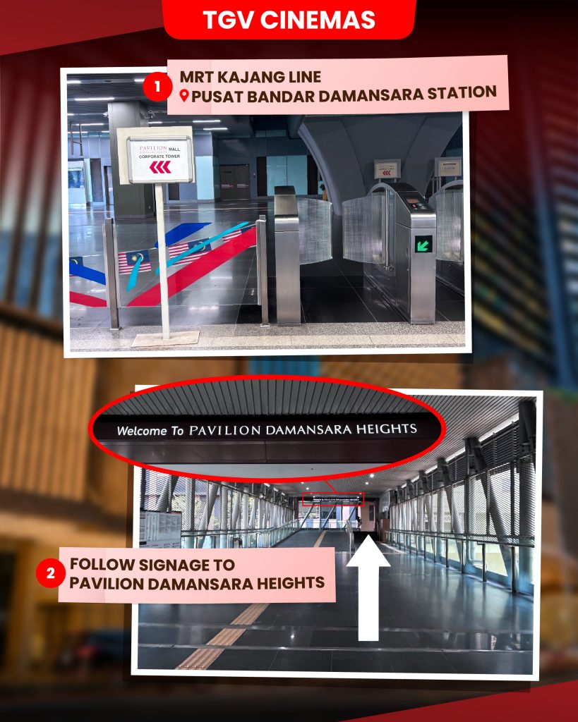 Step 1: Board the MRT Kajang Line | How to Reach Pavilion Damansara Heights | TGV Blog