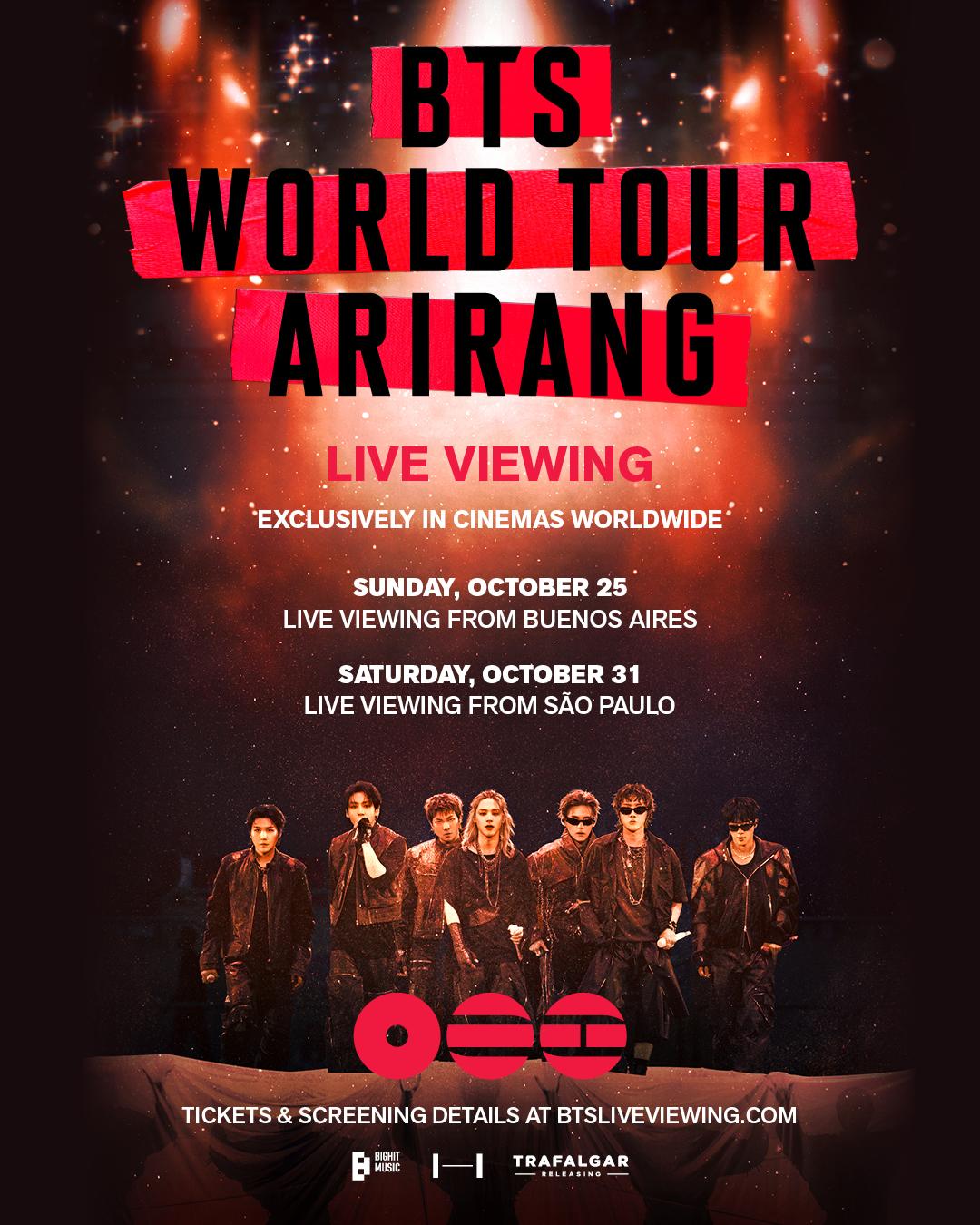 BTS WORLD TOUR ‘ARIRANG’: BUENOS AIRES AND SÃO PAULO - About Poster | TGV Cinemas